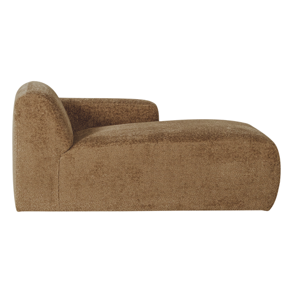 Mojo base chaise longue element rechts wollig honinggeel