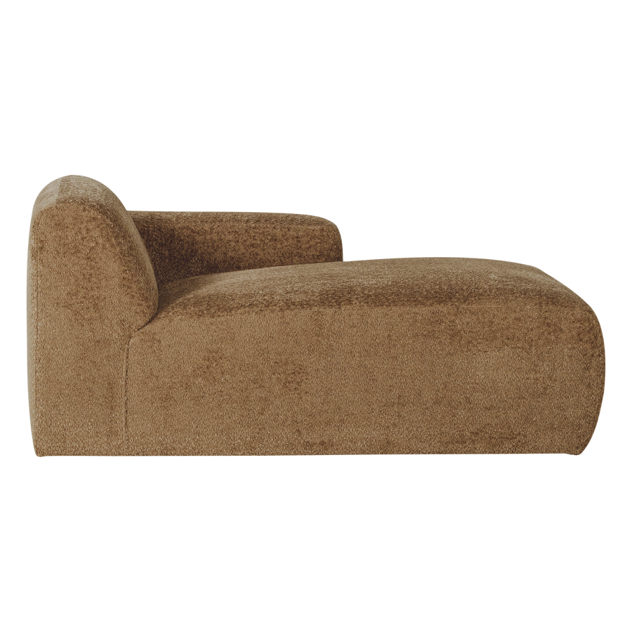 Mojo base chaise longue element rechts wollig honinggeel