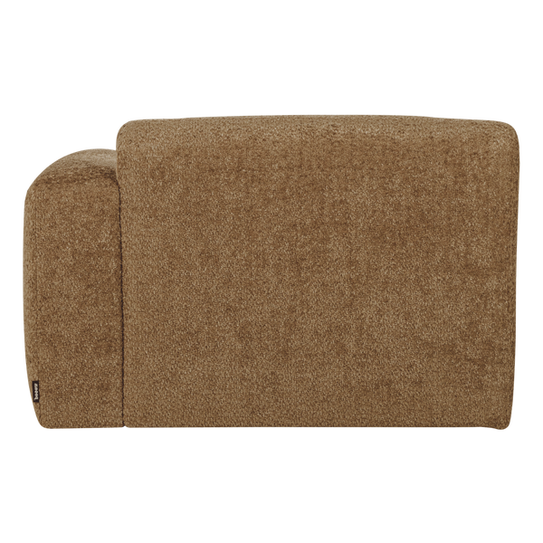 Mojo base chaise longue element rechts wollig honinggeel