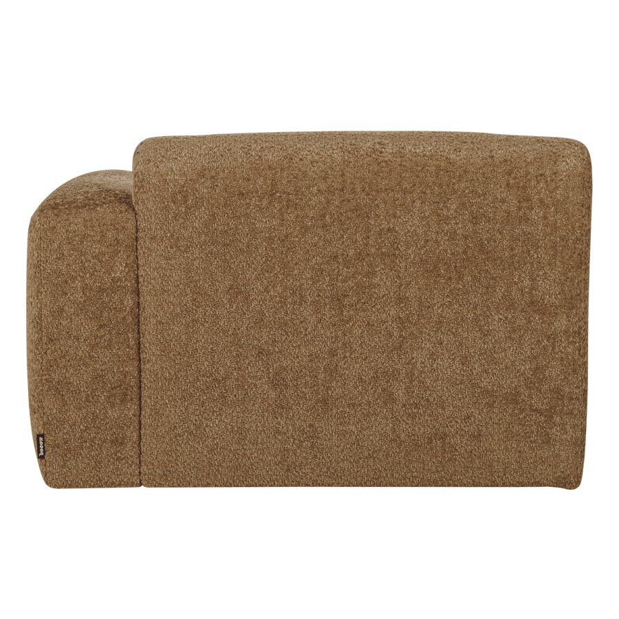 Mojo base chaise longue element rechts wollig honinggeel