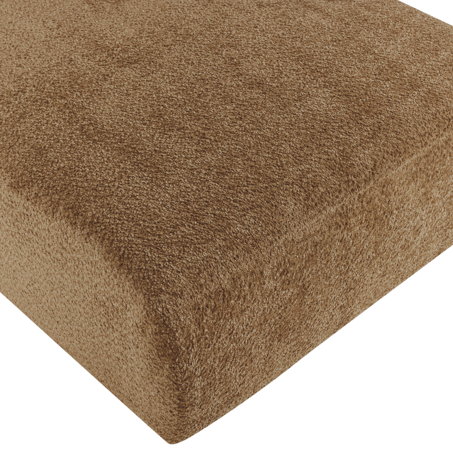 Mojo base chaise longue element rechts wollig honinggeel