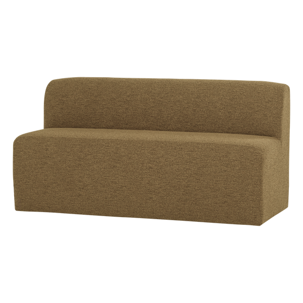 Mojo base eetbank 164 cm rugleuning boucle geel/bruin
