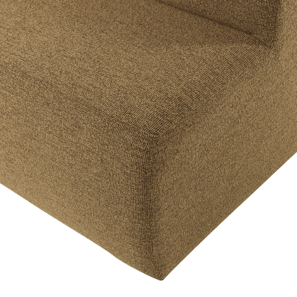 Mojo base eetbank 164 cm rugleuning boucle geel/bruin