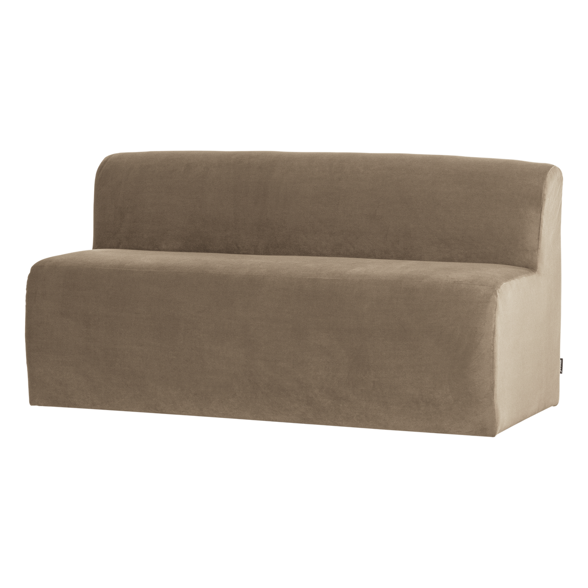 Mojo base eetbank 164 cm rugleuning velvet khaki