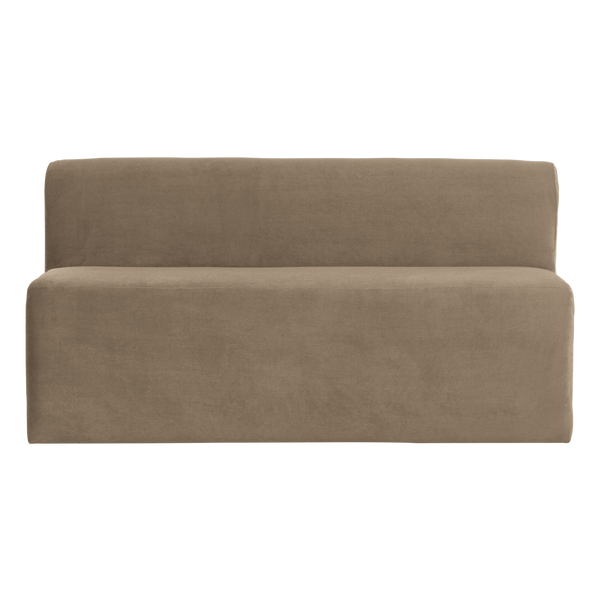 Mojo base eetbank 164 cm rugleuning velvet khaki