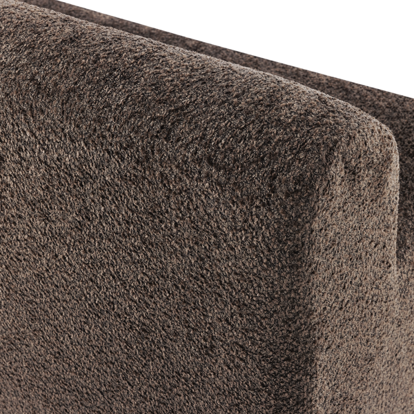 Mojo base eetbank 164 cm rugleuning wollig bruin