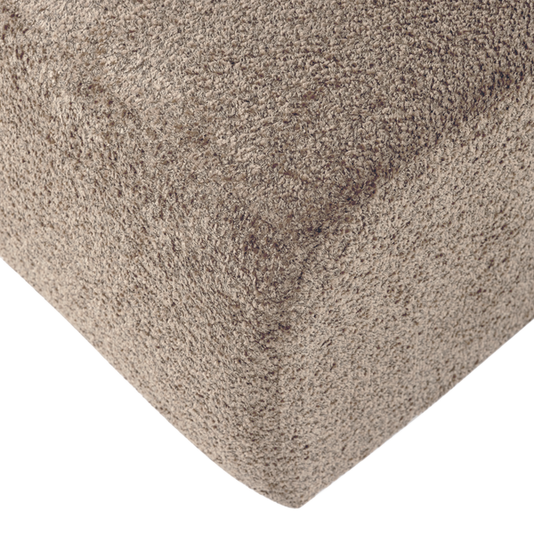 Mojo base eetbank 164 cm rugleuning wollig donkerzand