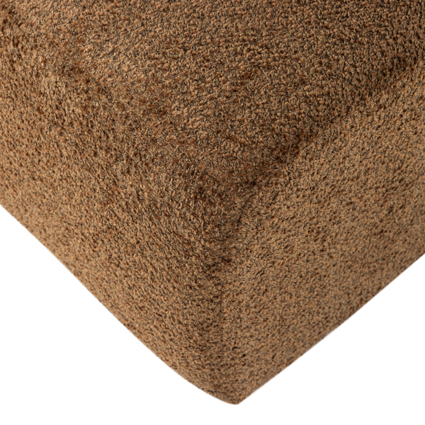 Mojo base eetbank 164 cm rugleuning wollig honinggeel