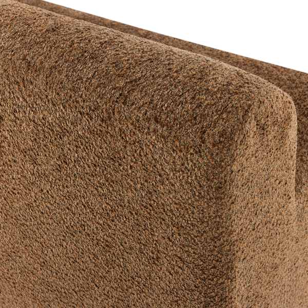 Mojo base eetbank 164 cm rugleuning wollig honinggeel