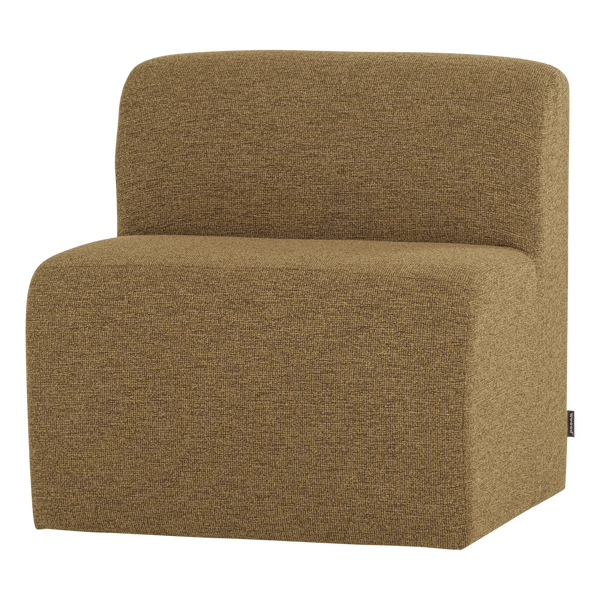 Mojo base eetbank 84 cm rugleuning boucle geel/bruin