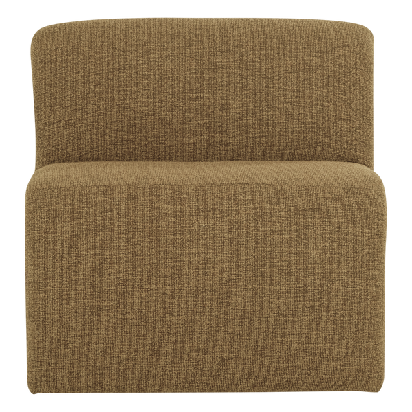 Mojo base eetbank 84 cm rugleuning boucle geel/bruin