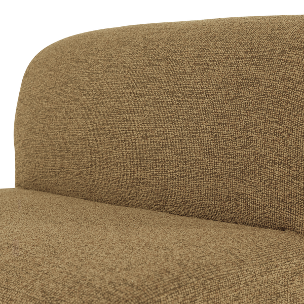 Mojo base eetbank 84 cm rugleuning boucle geel/bruin