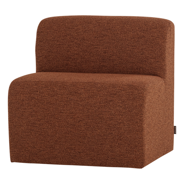 Mojo base eetbank 84 cm rugleuning boucle roestbruin