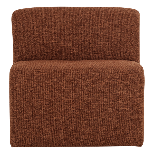 Mojo base eetbank 84 cm rugleuning boucle roestbruin