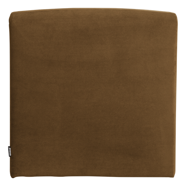 Mojo base eetbank 84 cm rugleuning velvet honinggeel