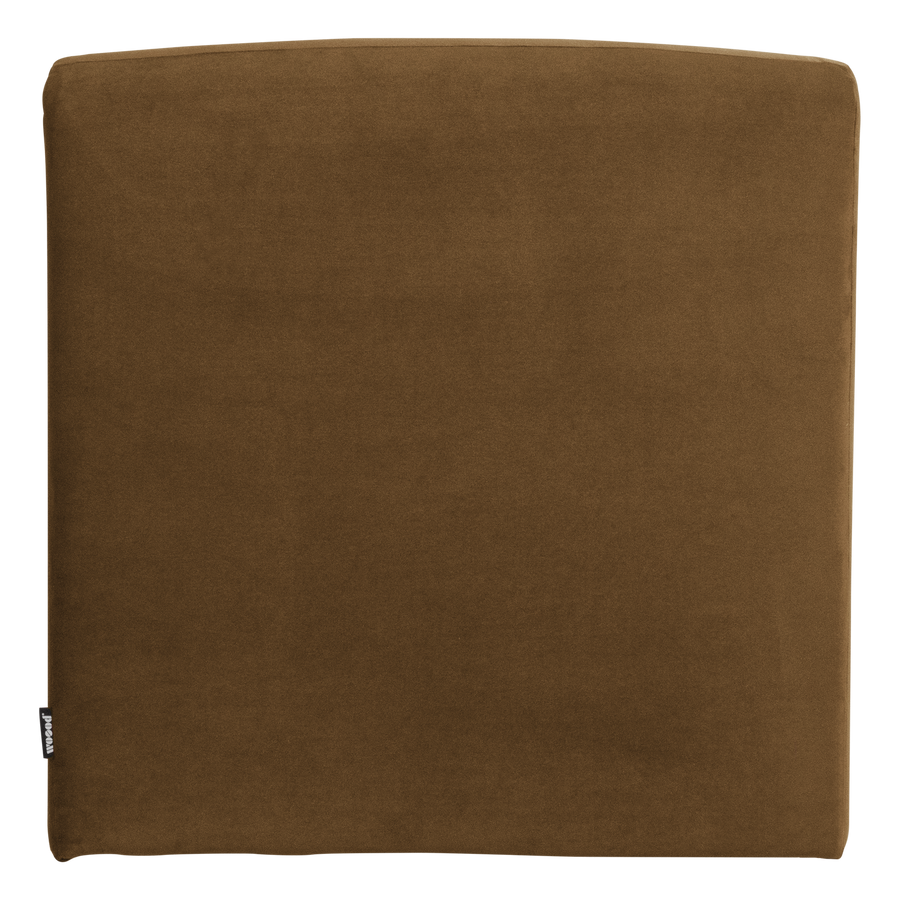 Mojo base eetbank 84 cm rugleuning velvet honinggeel