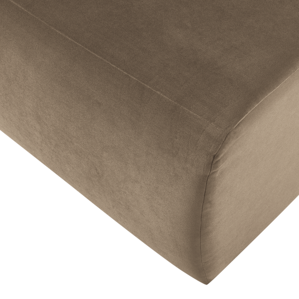 Mojo base eetbank 84 cm rugleuning velvet khaki
