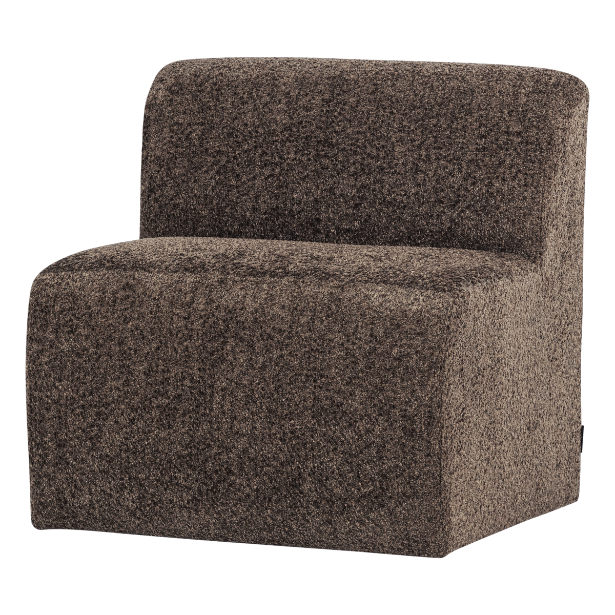 Mojo base eetbank 84 cm rugleuning wollig bruin