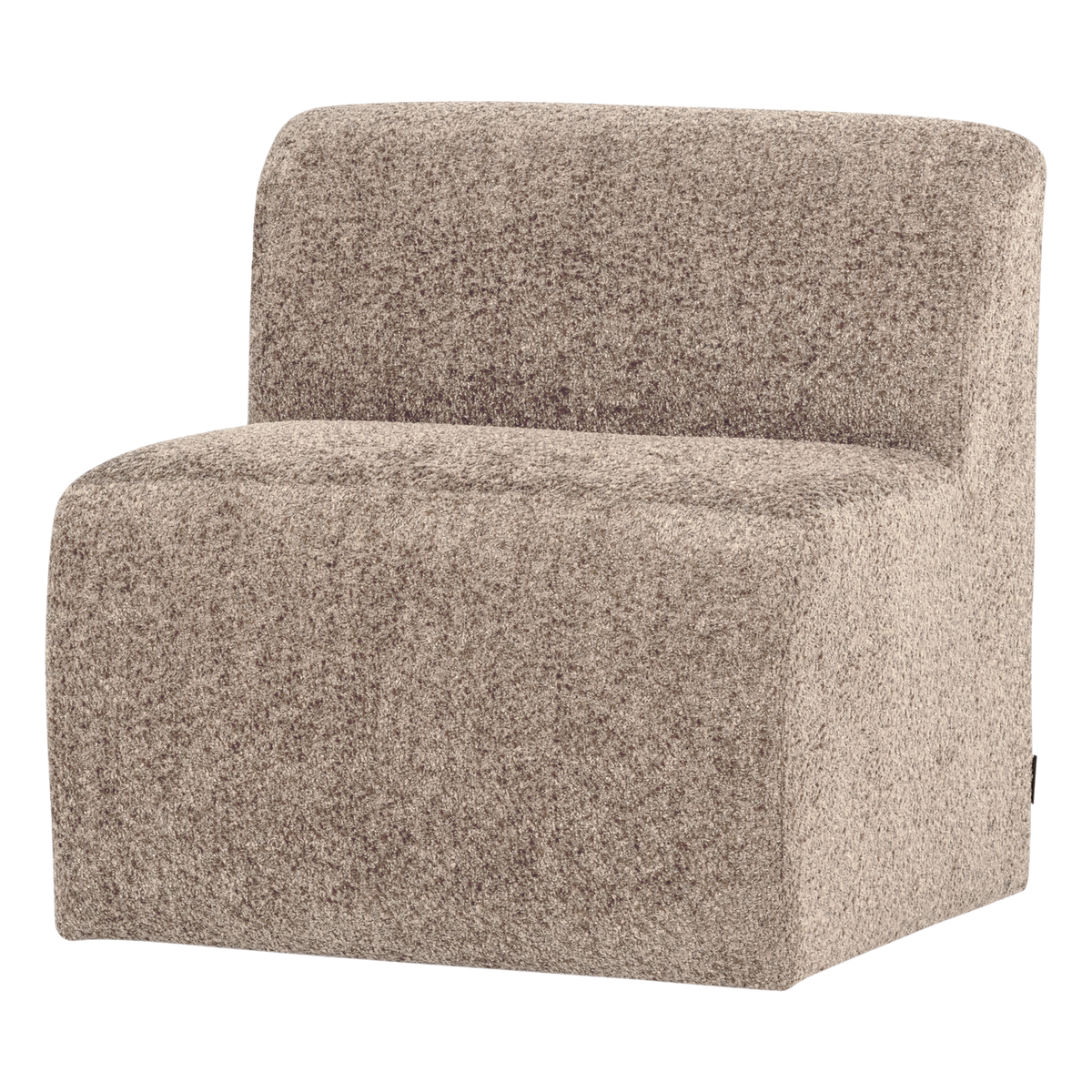 Mojo base eetbank 84 cm rugleuning wollig donkerzand