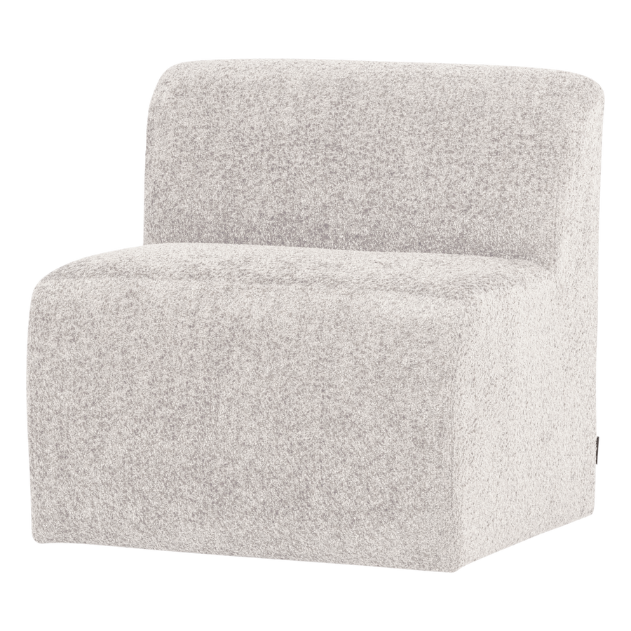 Mojo base eetbank 84 cm rugleuning wollig ecru