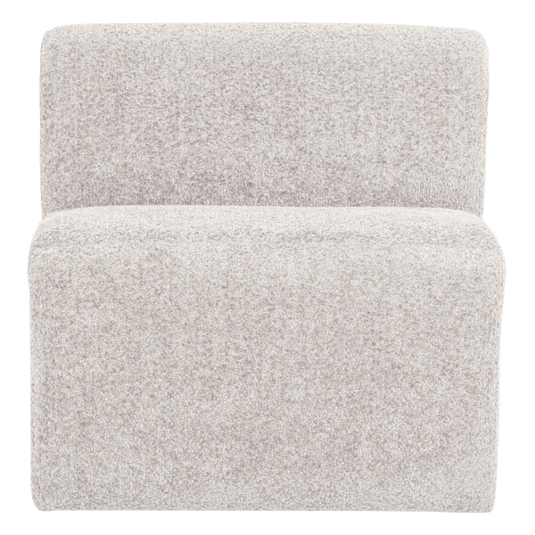 Mojo base eetbank 84 cm rugleuning wollig ecru