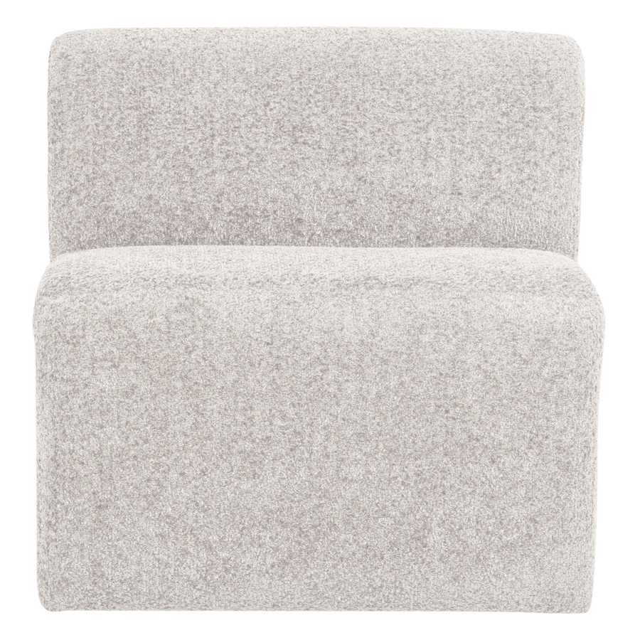 Mojo base eetbank 84 cm rugleuning wollig ecru