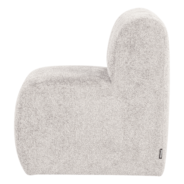 Mojo base eetbank 84 cm rugleuning wollig ecru