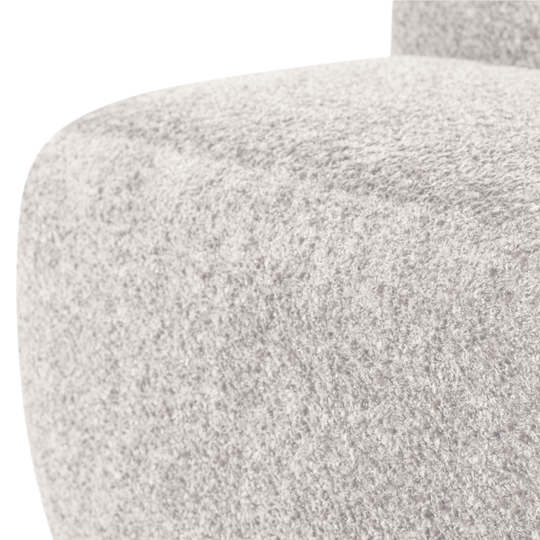 Mojo base eetbank 84 cm rugleuning wollig ecru