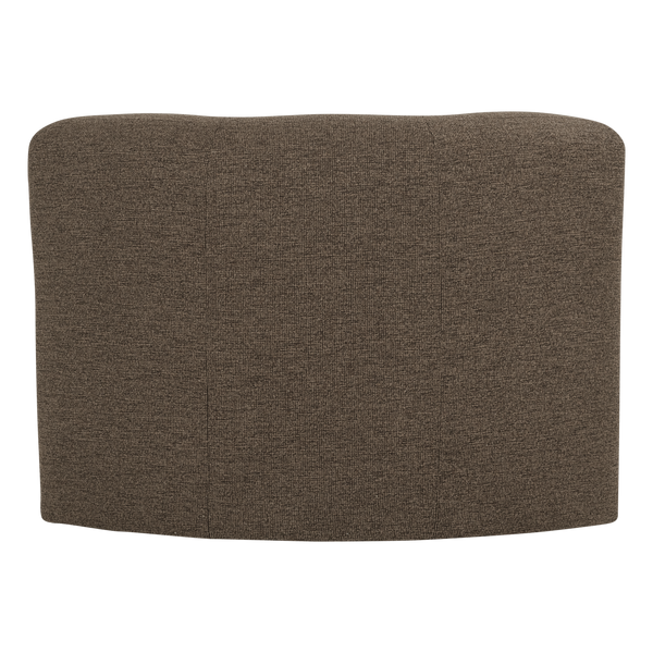 Mojo base eetbank hoek met rugleuning boucle bruin