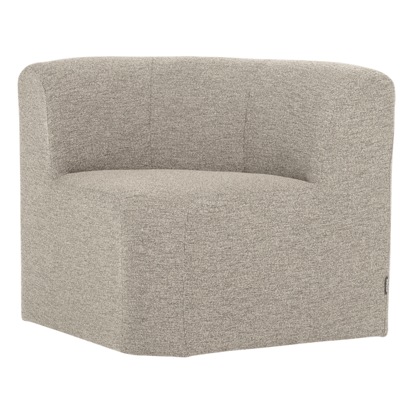 Mojo base eetbank hoek met rugleuning boucle beige