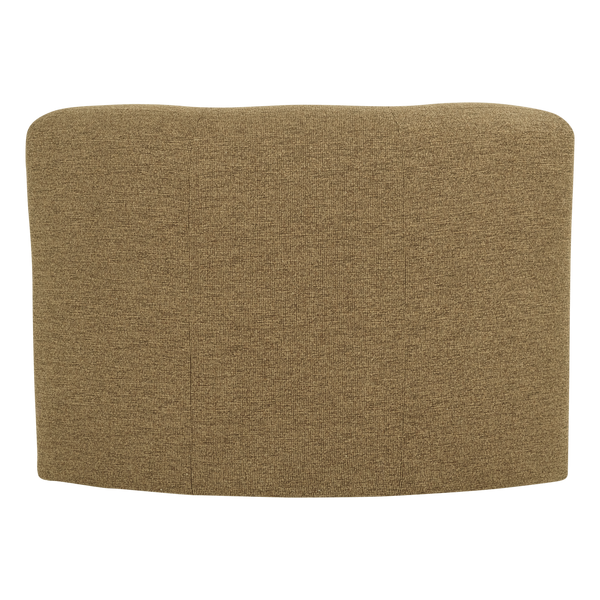 Mojo base eetbank hoek met rugleuning boucle geel/bruin