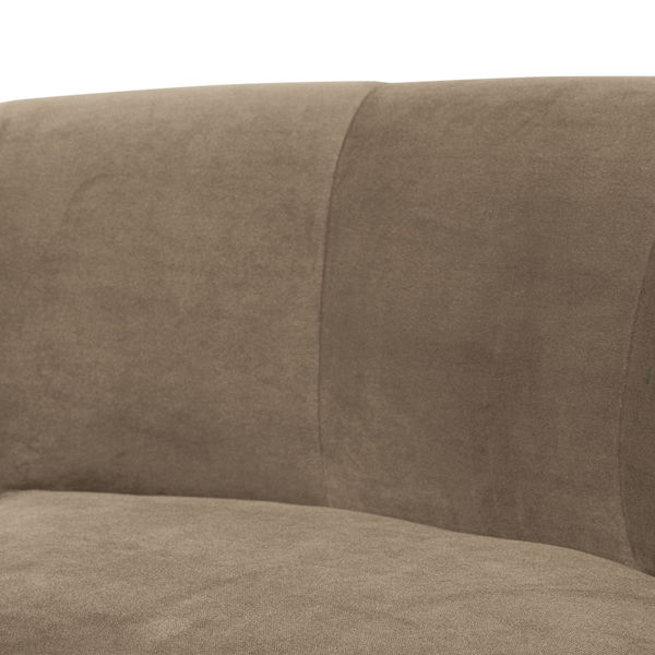 Mojo base eetbank hoek rugleuning velvet khaki