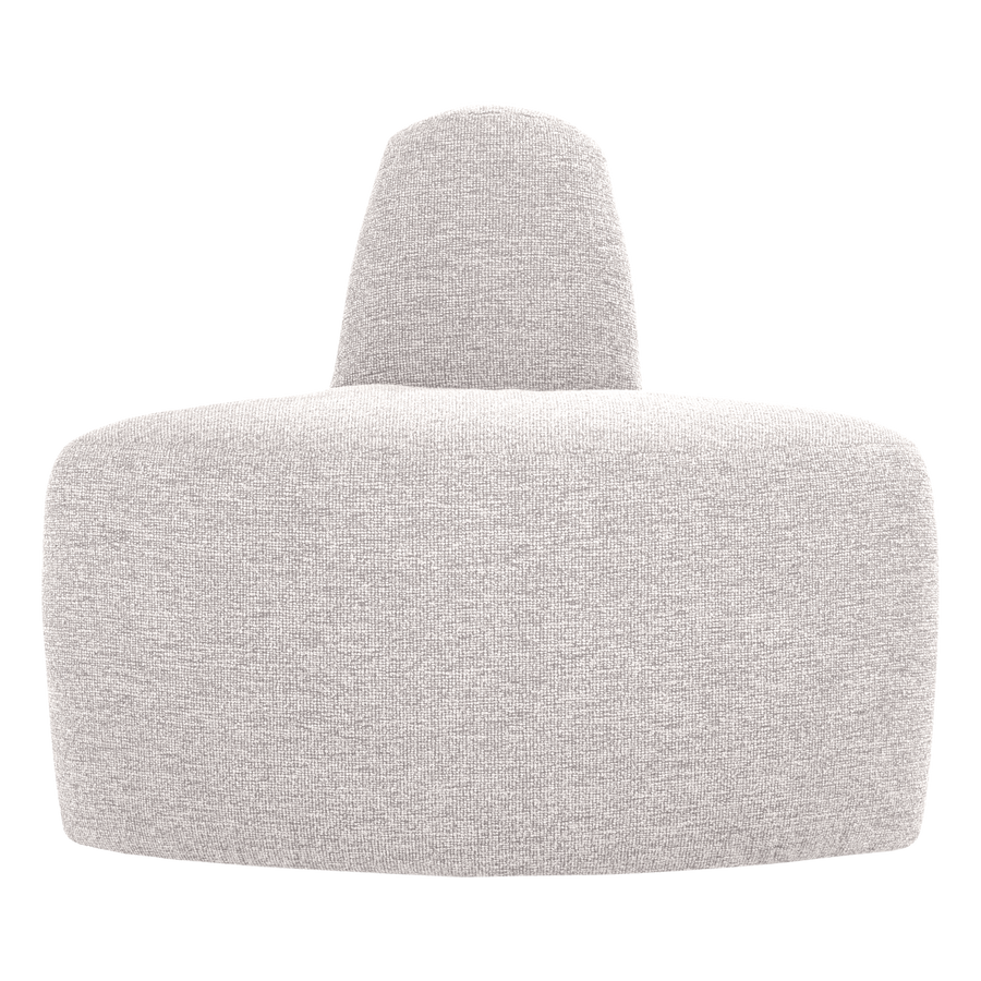Mojo base eetbank hoek rond rugleuning boucle ecru