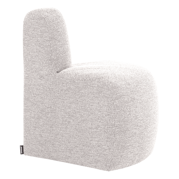 Mojo base eetbank hoek rond rugleuning boucle ecru