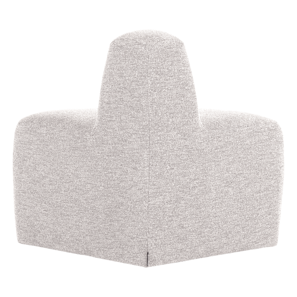 Mojo base eetbank hoek rond rugleuning boucle ecru