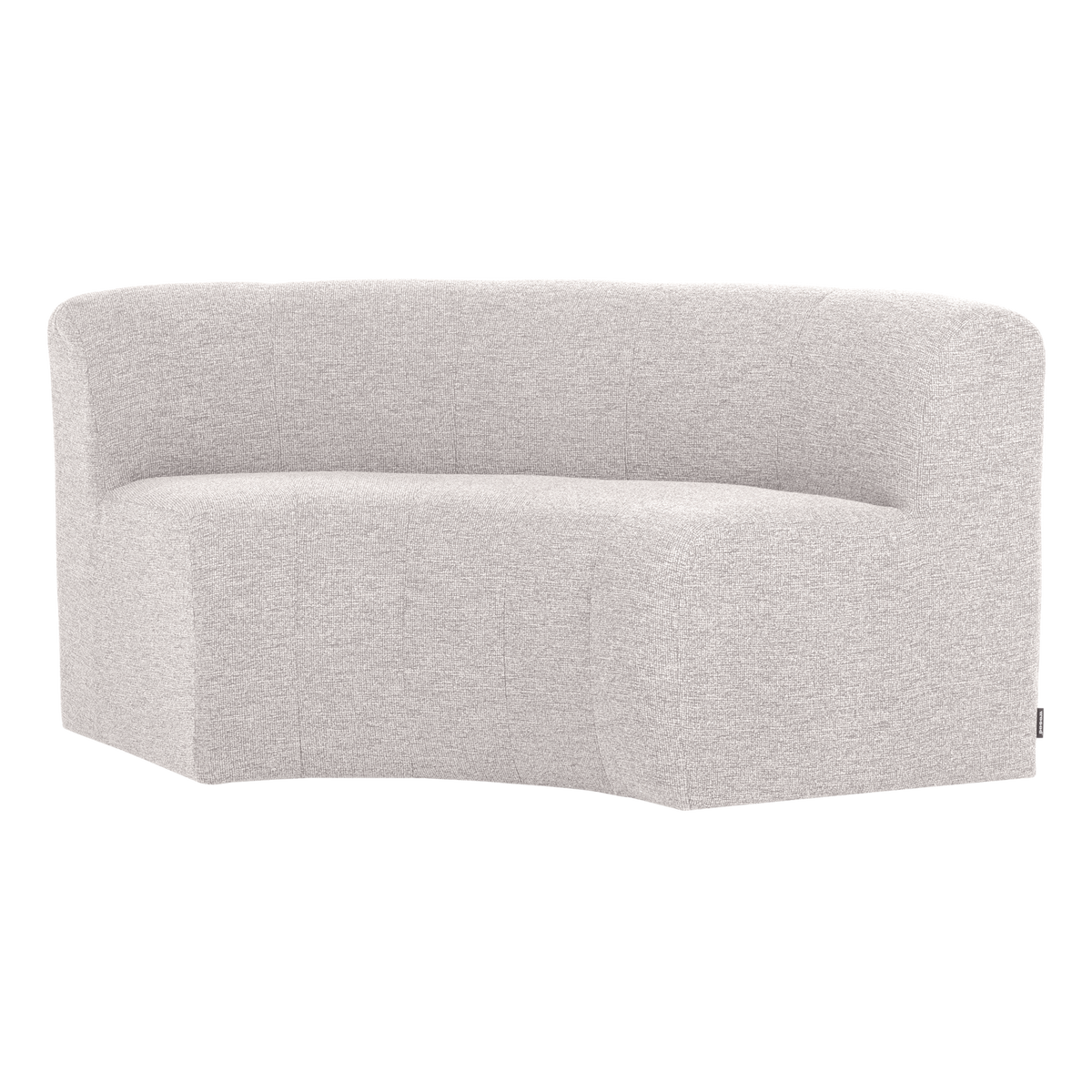 Mojo base eetbank halfronde hoek rugleuning boucle ecru