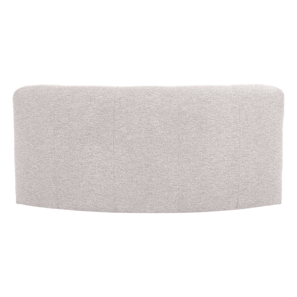 Mojo base eetbank halfronde hoek rugleuning boucle ecru