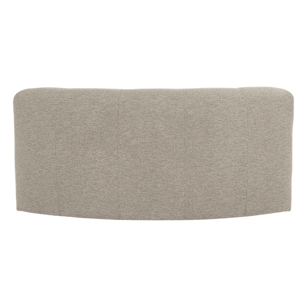 Mojo base eetbank halfronde hoek rugleuning boucle beige