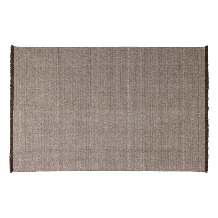 Weavly vloerkleed 170 x 240 cm wol bruin/naturel