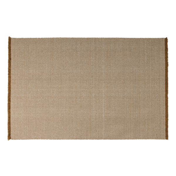 Weavly vloerkleed 170 x 240 cm wol lichtbruin/naturel