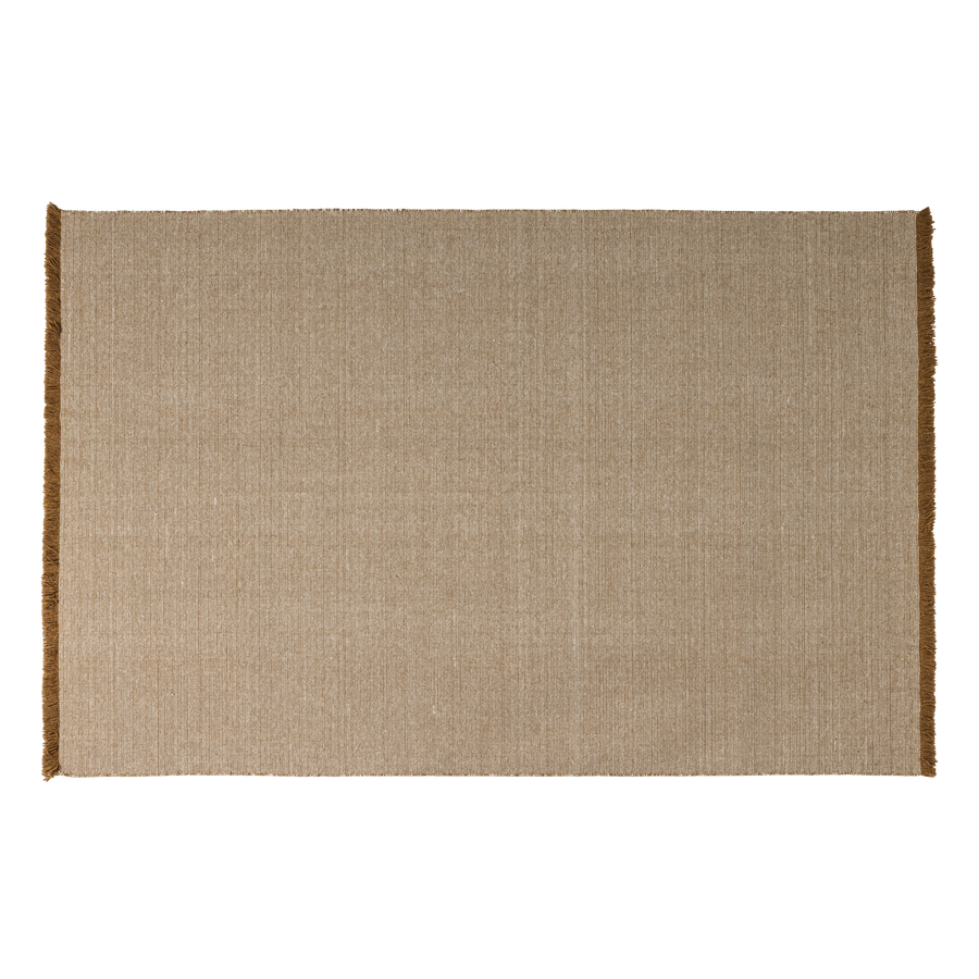 Weavly vloerkleed 170 x 240 cm wol lichtbruin/naturel