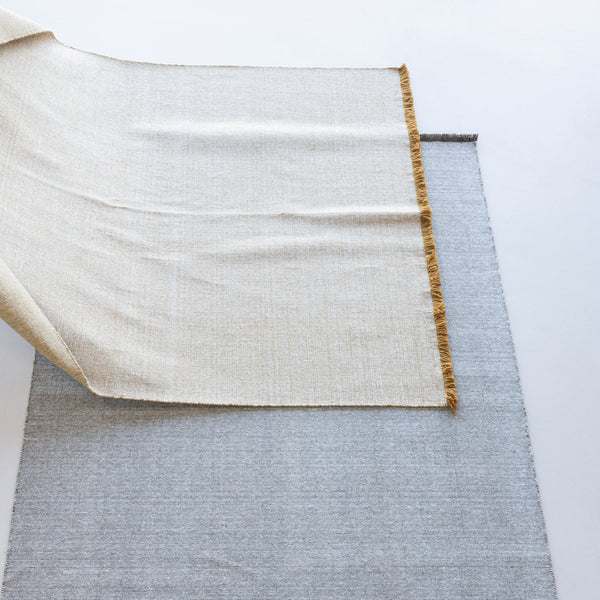 Weavly vloerkleed 170 x 240 cm wol lichtbruin/naturel