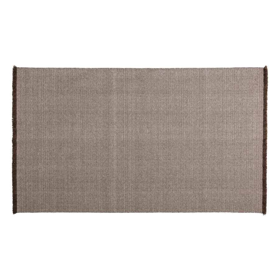 Weavly vloerkleed 200 x 300 cm wol bruin/naturel