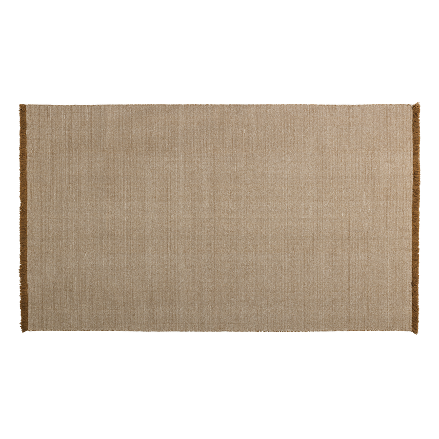 Weavly vloerkleed 200 x 300 cm wol lichtbruin/naturel