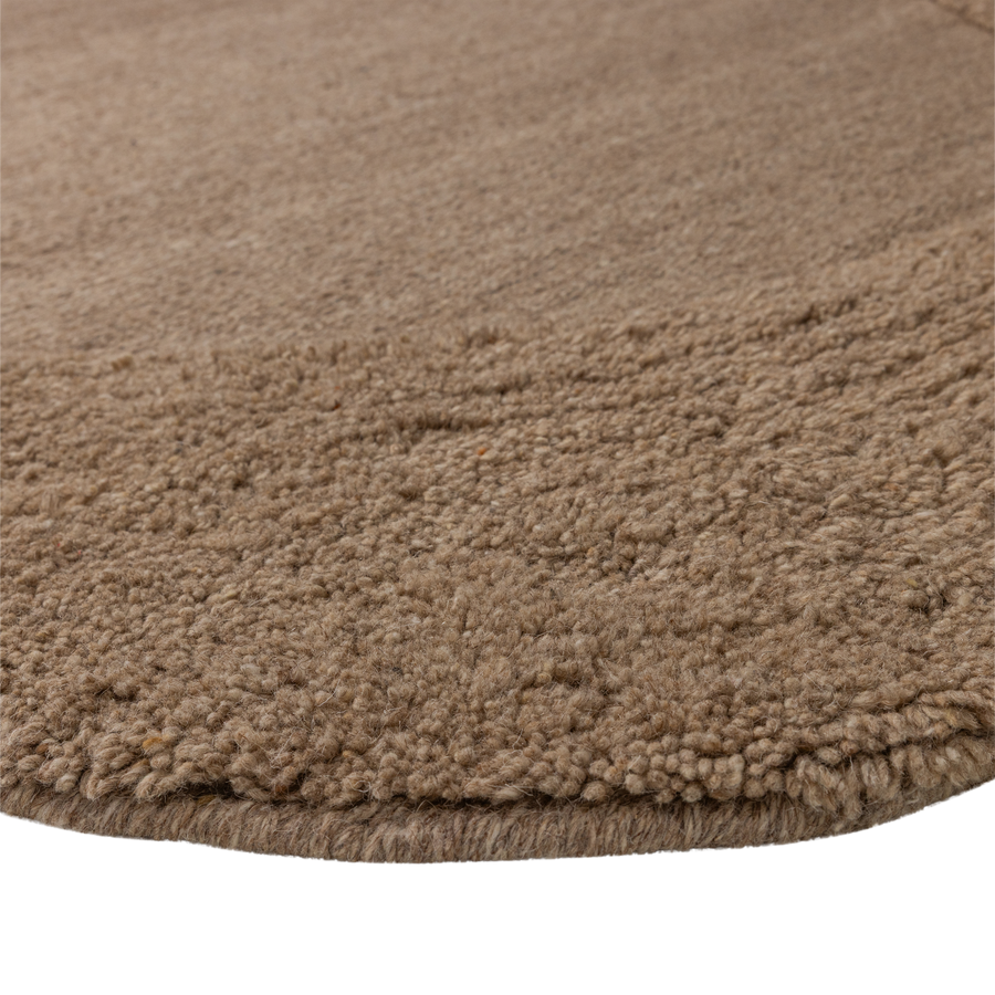 Milio organisch vloerkleed 170 x 240 cm wol/katoen zand