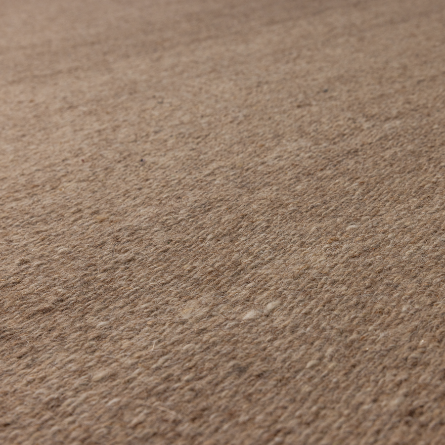 Milio organisch vloerkleed 170 x 240 cm wol/katoen zand