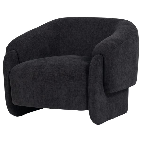Moru fauteuil chenille denimblauw
