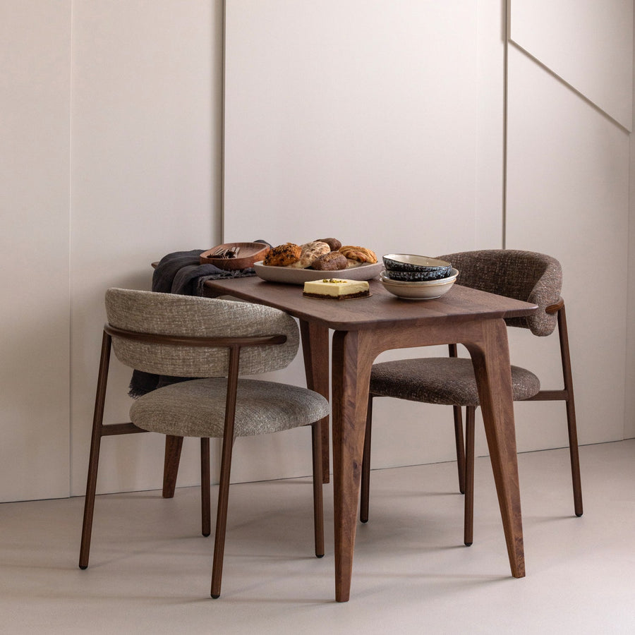 Kelu eetkamerstoel wollig naturel melange - set van 2