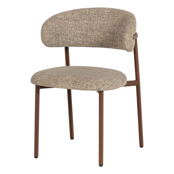 Kelu eetkamerstoel wollig naturel melange - set van 2