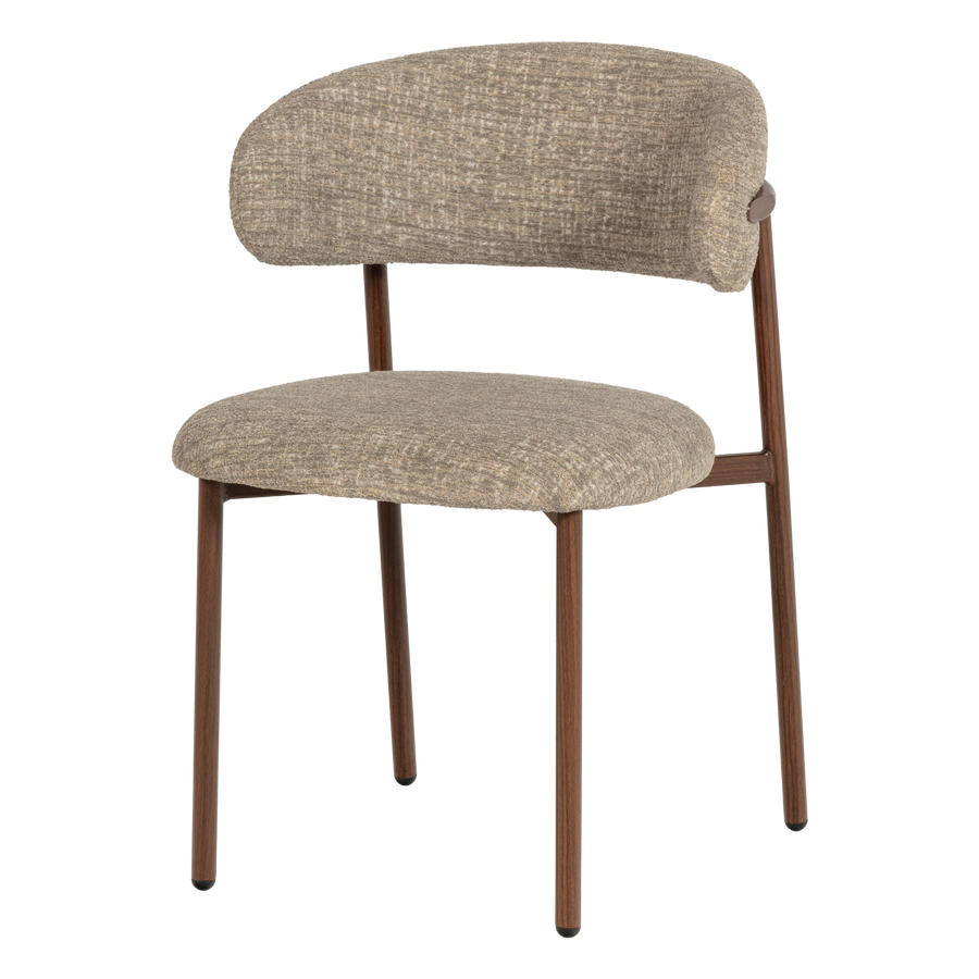 Kelu eetkamerstoel wollig naturel melange - set van 2